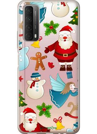 Чехол на huawei p smart 2021 новогодний 1 "4614u-2100-10746"