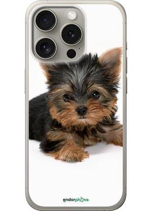 Чехол на iphone 15 pro щенок йоркширского терьера "931u-3096-10746"