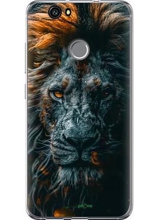 Чехол на huawei nova лев в сумерках "6154u-439-10746"
