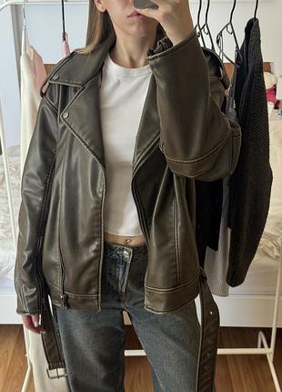Шкіряна куртка zara