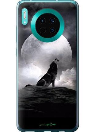 Чехол на huawei mate 30 воющий волк "934u-1773-10746"