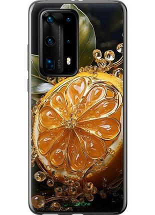 Чехол на huawei p40 pro plus лимон "5647u-1917-10746"