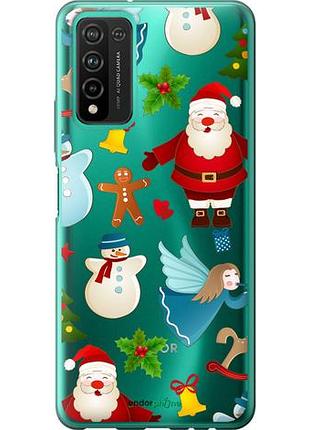 Чехол на huawei honor 10x lite новогодний 1 "4614u-2198-10746"