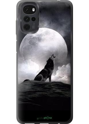 Чехол на motorola g22 воющий волк "934u-2681-10746"