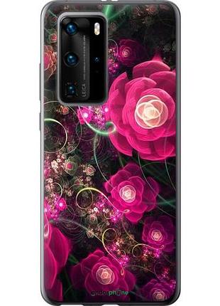 Чехол на huawei p40 pro абстрактные цветы 3 "850u-1839-10746"