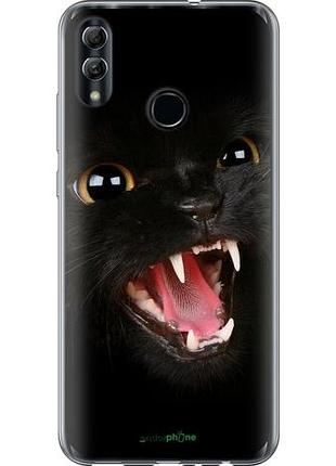 Чехол на huawei honor 10 lite чёрная кошка "932u-1618-10746"
