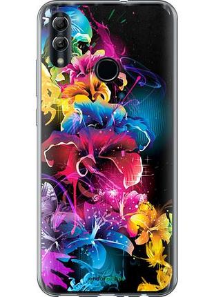 Чехол на huawei honor 10 lite абстрактные цветы "511u-1618-10746"