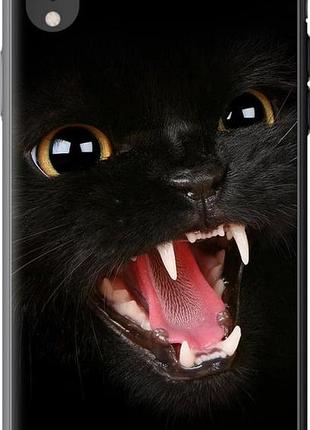 Чехол на iphone xr чёрная кошка "932u-1560-10746"