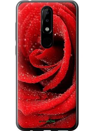 Чохол на nokia 5.1 plus червона троянда "529u-1543-10746"