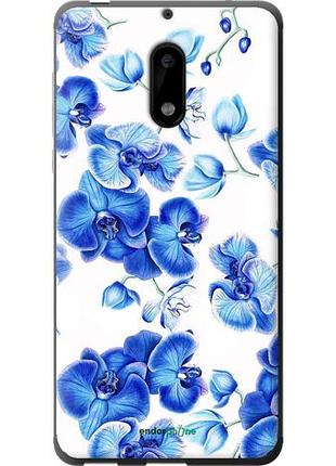 Чохол на nokia 6 блакитні орхідеї "4406u-898-10746"