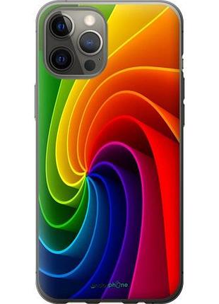 Чохол на iphone 12 pro max райдужний вихор "747u-2054-10746"