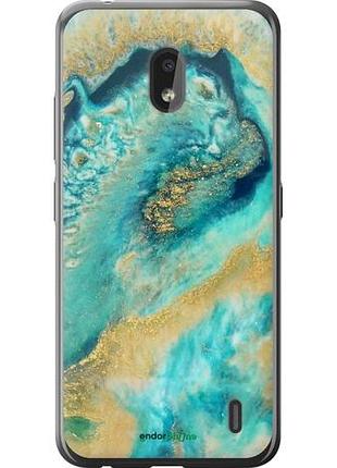 Чехол на nokia 2.2 green marble "4365u-1706-10746"