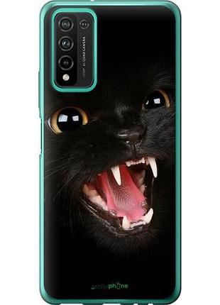 Чохол на huawei honor 10x lite чорна кішка "932u-2198-10746"