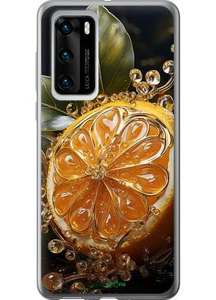 Чехол на huawei p40 лимон "5647u-1840-10746"