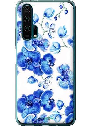 Чехол на huawei honor 20 pro голубые орхидеи "4406u-1702-10746"