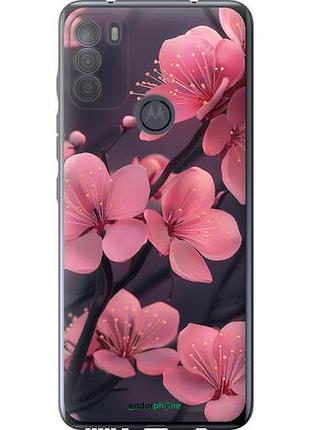 Чехол на motorola g50 пурпурная сакура "6075u-2354-10746"