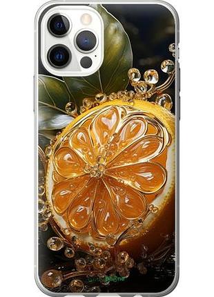 Чехол на iphone 12 pro лимон "5647u-2052-10746"