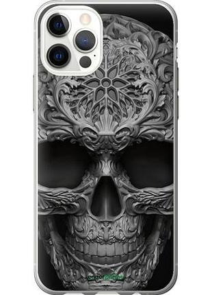Чехол на iphone 12 pro skull-ornament "4101u-2052-10746"