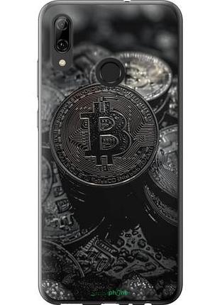 Чехол на huawei p smart 2019 black bitcoin "6090u-1634-10746"