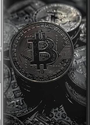 Чехол на sony xperia m5 e5633 black bitcoin "6090u-217-10746"