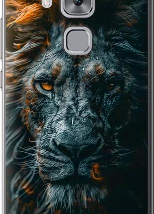 Чехол на huawei nova plus лев в сумерках "6154u-961-10746"
