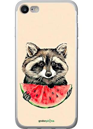 Чехол на iphone 7 енотик с арбузом "4605u-336-10746"