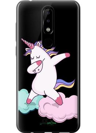 Чехол на nokia 5.1 plus единорог "4702u-1543-10746"