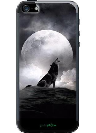 Чехол на iphone se воющий волк "934u-214-10746"