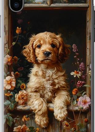 Чехол на iphone x щенок cocker spaniel "6136u-1050-10746"