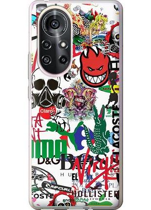 Чехол на huawei nova 8 pro many different logos "4022u-2246-10746"