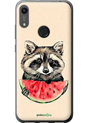 Чехол на huawei y6s енотик с арбузом "4605u-1871-10746"