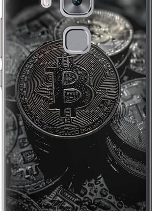 Чехол на huawei nova plus black bitcoin "6090u-961-10746"