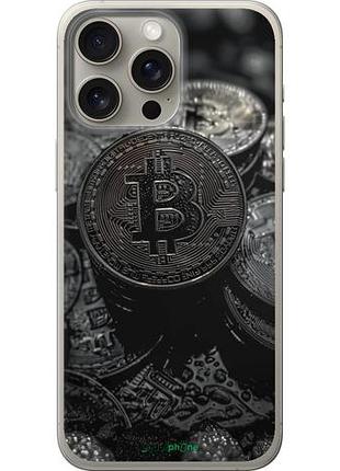 Чохол на iphone 15 pro max black bittoin "6090u-3098-10746"