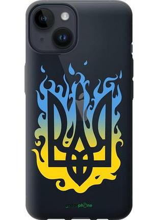 Чехол на iphone 14 герб v1 "5258u-2648-10746"