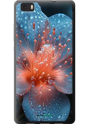 Чехол на huawei ascend p8 lite роса на цветке "6039u-126-10746"