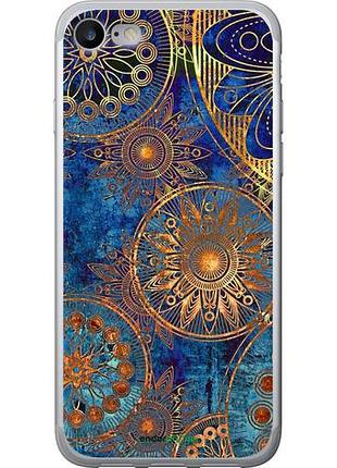 Чехол на iphone se 2020 золотой узор "678u-2013-10746"