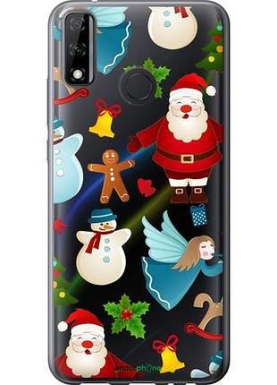 Чехол на huawei p smart 2020 новогодний 1 "4614u-2060-10746"