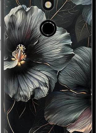 Чохол на nokia 7 чорні квіти "6031u-1367-10746"