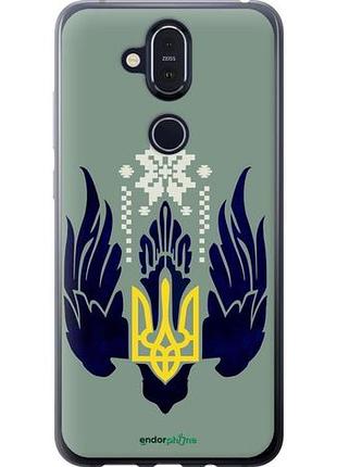 Чохол на nokia 8.1 тризуб із крилами "5640u-1620-10746"