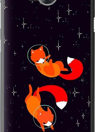 Чехол на huawei y3ii / y3 2 лисички в космосе "4519u-495-10746"