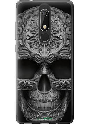 Чехол на nokia 5.1 skull-ornament "4101u-1529-10746"