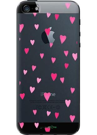 Чехол на iphone 5s сердечки 2 "4763u-21-10746"
