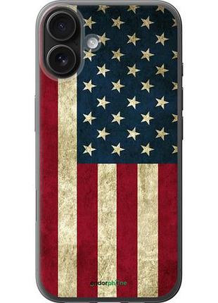 Чехол на iphone 16 plus флаг сша "395u-3714-10746"