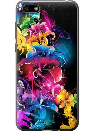 Чохол на huawei honor 7a абстрактні квіти "511u-1805-10746"