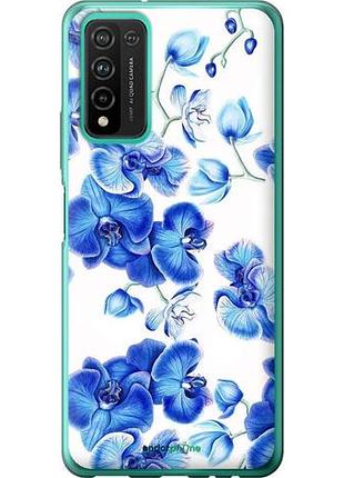 Чохол на huawei honor 10x lite блакитні орхідеї "4406u-2198-10746"