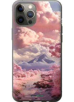 Чехол на iphone 12 pro max розовые облака "5660u-2054-10746"