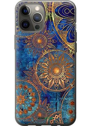 Чехол на iphone 12 pro max золотой узор "678u-2054-10746"