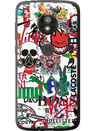 Чехол на motorola moto e5 play many different logos "4022u-1429-10746"