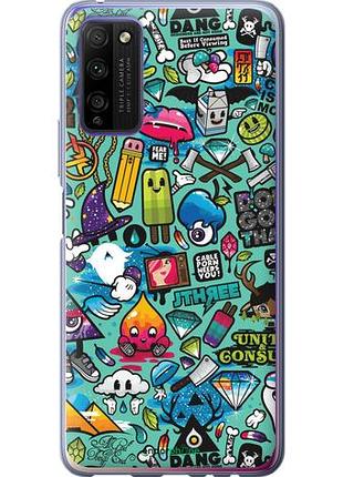Чехол на huawei honor 30 lite стикер бомбинг 1 "693u-2074-10746"