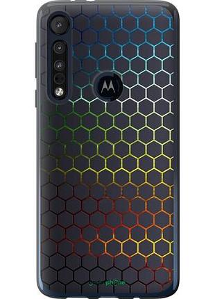 Чохол на motorola one macro переливні стільники "498u-1812-10746"